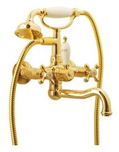 Смеситель Boheme Tradizionale 293 Oro для ванны, с душевым гарнитуром, золото