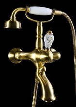 Смеситель Boheme Crystal 303-CRST для ванны, с душевым гарнитуром, бронза