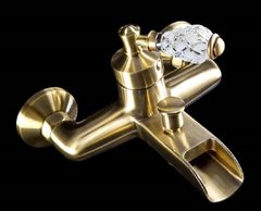 Смеситель Boheme Vogue 203-CRST Crystal для ванны, бронза