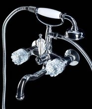 Смеситель Boheme Crystal 273-CRST для ванны, с душевым гарнитуром, хром