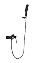 Смеситель Boheme Venturo 373-B для ванны, с душевым гарнитуром, черный, хром