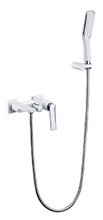 Смеситель Boheme Venturo 373-W для ванны, с душевым гарнитуром, белый, хром