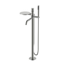 Смеситель Boheme Stick 129-NB.4 для ванны и душа, с душевым гарнитуром, nikel brush