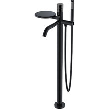 Смеситель Boheme Stick 129-BB для ванны и душа, с душевым гарнитуром, Black diamond black