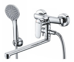 Смеситель для ванны и душа WasserKRAFT 5602L с гарнитуром, хром