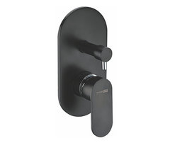 Смеситель скрытого монтажа WasserKRAFT 7441 для ванны и душа, черный