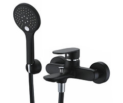 Смеситель WasserKRAFT 7401 для ванны и душа с коротким изливом, черный