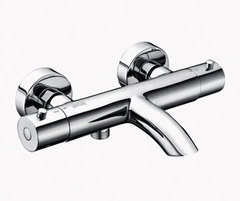 Смеситель термостатический WasserKRAFT 4811 для ванны и душа с коротким изливом, хром