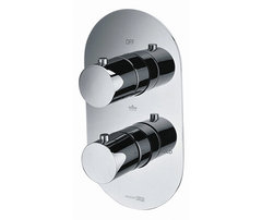 Смеситель скрытого монтажа WasserKRAFT 4844 , термостатический, для ванны и душа, хром