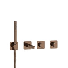 Смеситель WasserKRAFT Paar 8800 A8851.309.311.290.292.291, для ванны и душа, цвет золото розовое