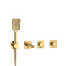 Смеситель для ванны и душа WasserKRAFT Schunter 8200 A8251.306.308.285.194.201, цвет золото матовое