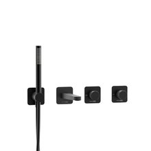 Смеситель для ванны и душа WasserKRAFT Fulda 5200 A5251.299.301.302.242.217, цвет черный матовый