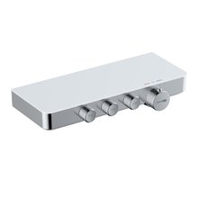 Смеситель для ванны и душа WasserKRAFT Mindel, термостатический, хром/белый, 8599 Thermo