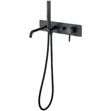 Смеситель Allen Brau Priority 3.0 5.31A05-31 для ванны и душа, с душевым гарнитуром, цвет черный матовый