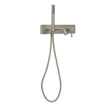 Смеситель Allen Brau Priority 5.31006-BN для ванны и душа, с душевым гарнитуром, никель брашированный