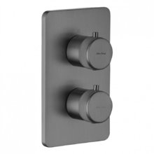 Смеситель Allen Brau Priority V.2 5.31314-MG для ванны и душа, термостатический, на 3 потребителя, цвет графит брашированный