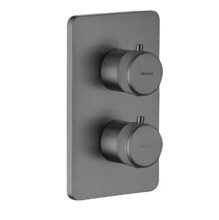 Смеситель Allen Brau Priority V.2 5.31213-MG для ванны и душа, термостатический, на 2 потребителя, цвет графит брашированный