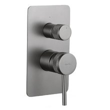 Смеситель Allen Brau Priority 5.31011-MG для ванны и душа, на 2 потребителя, цвет графит брашированный