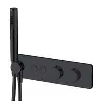 Смеситель Allen Brau Liberty 5.33010-31 для ванны и душа, термостатический, с душевым гарнитуром, цвет черный матовый