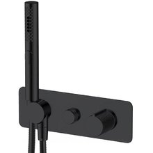 Смеситель Allen Brau Liberty 5.33009-31 для ванны и душа, с душевым гарнитуром, цвет черный матовый