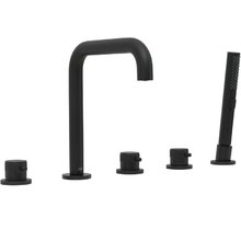 Смеситель Allen Brau Priority 5.31007-31 для ванны и душа, на борт ванны, черный матовый