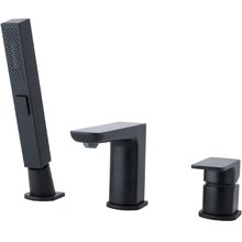 Смеситель Allen Brau Infinity 5.21008-31 для ванны и душа, на борт ванны, черный матовый