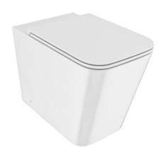 Приставной безободковый унитаз Iddis Bild BILRDSEi26, крышка микролифт, белый