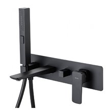 Смеситель Allen Brau Infinity 5.21007-31 для ванны и душа, с душевым гарнитуром, черный матовый