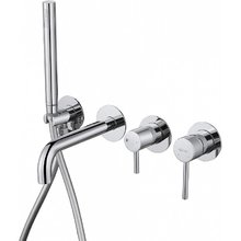 Смеситель для ванны и душа Abber Wasser Kreis AF8130, с душевым гарнитуром, цвет хром