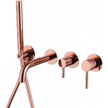 Смеситель для ванны и душа Abber Wasser Kreis AF8130RG, с душевым гарнитуром, цвет розовое золото