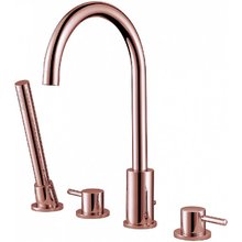 Смеситель Abber Wasser Kreis AF8113RG на борт ванны, цвет золото розовое