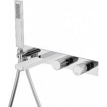 Смеситель для ванны и душа Abber Rund AF8730, с душевым гарнитуром, цвет хром