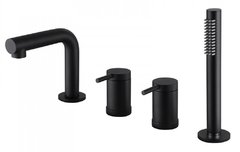 Смеситель Abber Emotion AF8813B для ванны, на борт ванны, черный матовый