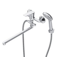 Смеситель для ванны и душа Am.Pm Gem с душевым комплектом, хром, F90A90100