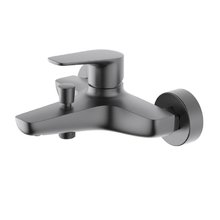 Смеситель для ванны и душа Aquatek Бетта AQ1140BGM, черный хром шлифованный