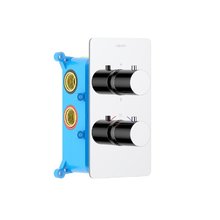 Смеситель Aquatek Европа AQ1393CR для ванны и душа, термостатический, на 3 потребителя, цвет хром