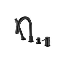 Смеситель Aquatek Европа AQ1348MB на борт ванны, цвет черный матовый