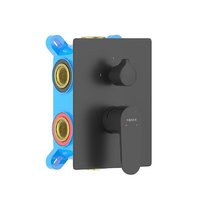 Смеситель для ванны и душа Aquatek Оберон AQ1247MB, цвет черный матовый