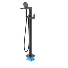 Смеситель Aquatek Бетта AQ1145MB для ванны и душа, с душевым гарнитуром, цвет черный матовый