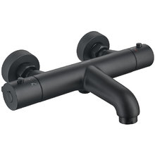 Смеситель для ванны и душа Aquatek, термостатический, цвет черный матовый, AQ1043MB