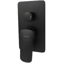 Смеситель для ванны и душа Aquatek Вега AQ1046MB, цвет черный матовый