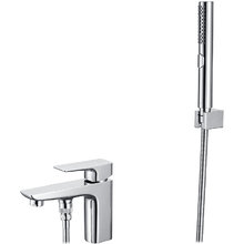 Смеситель для ванны Aquatek Вега AQ1044CR, с гигиеническим душем, цвет хром