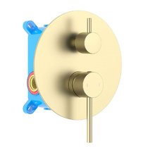 Смеситель Aquatek Европа AQ1346BG, для ванны и душа, золото шлифованное