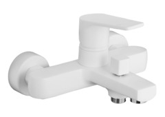 Смеситель Azario Treya AZ-156805126 для ванны, с коротким изливом, белый
