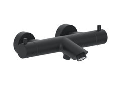 Смеситель Paffoni Light LIQ022NO для ванны термостатический, без душевого гарнитура, цвет черный матовый