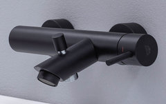 Смеситель Paffoni Light LIG022NO для ванны без душевого гарнитура, цвет черный матовый