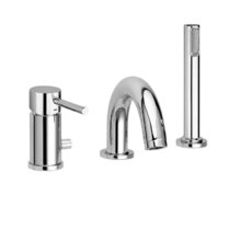 Смеситель Paffoni Light LIG047CR для ванны и душа на борт ванны, хром