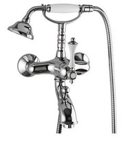 Смеситель Cezares Margot MARGOT-PBV-01-Bi для ваны/душа, хром/белый