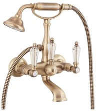 Смеситель Cezares DIAMOND-VD-02-Sw для ванны, бронза, ручки Swarovski