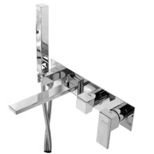 Смеситель Cezares Unika UNIKA-VDM2-01 для ванны и душа, с гарнитуром, хром